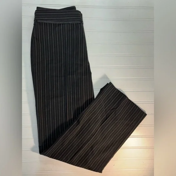 Nine West Women's Size 8 Black & White Pinstripe Pants W-32" Excellent Cond. - Picture 4 of 6